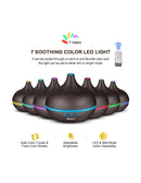 Difusor de Aromas Ultrassónico com Luz LED - QA-SX105