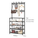 Cabide Organizador Multifuncional com Prateleiras