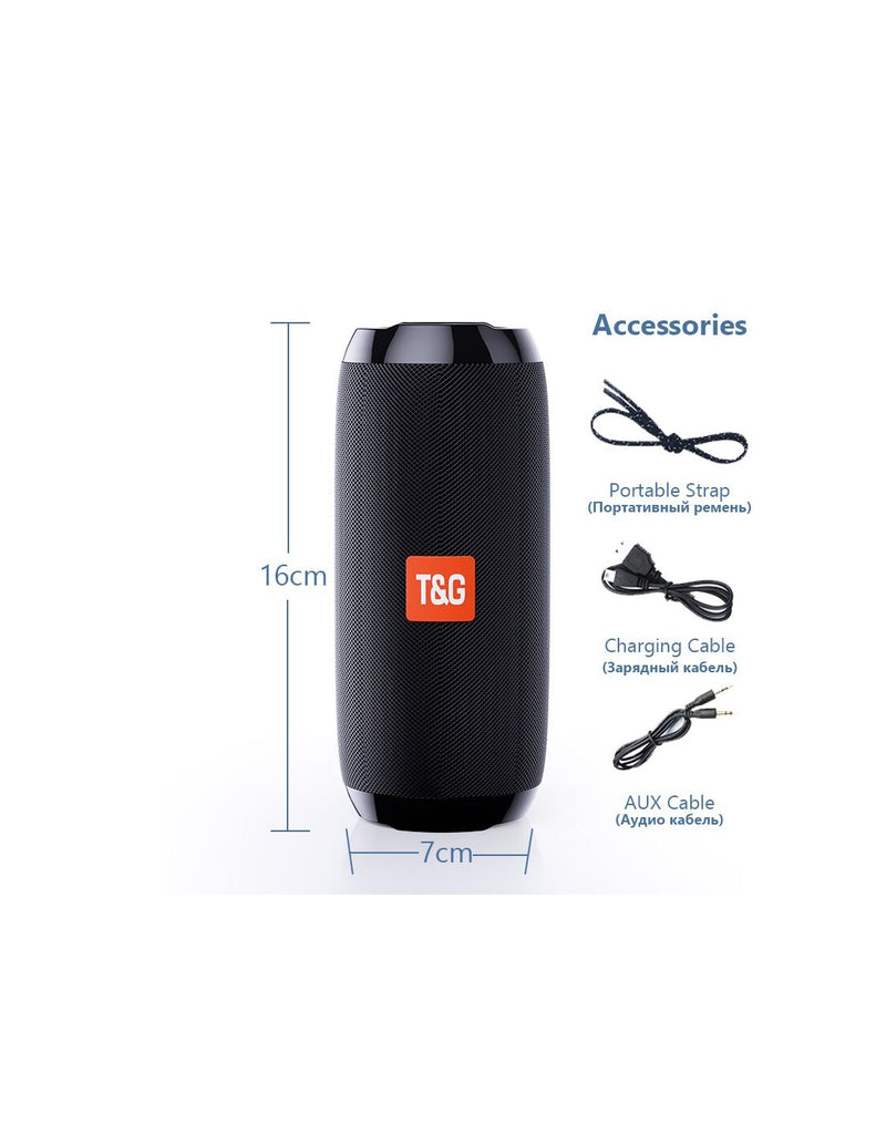 Coluna Bluetooth T&G 1200 mAh TG116