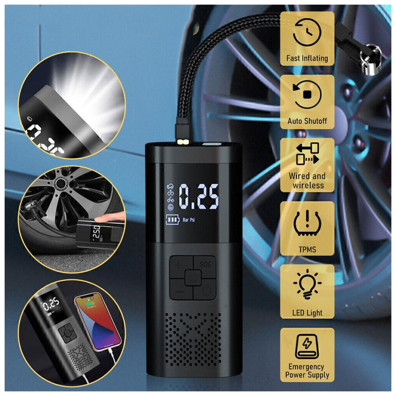 Compressor de Ar Portátil Digital