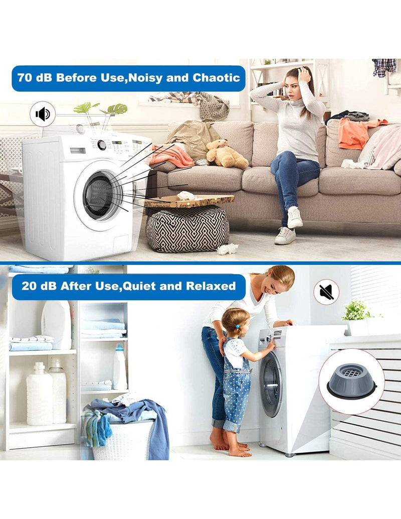 Conjunto de Pés Anti Vibração para Máquinas 4Pcs