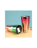 Copo Térmico com Design Metalizado e Tampa Reutilizável