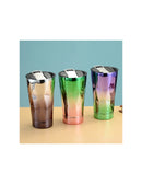 Copo Térmico com Design Metalizado e Tampa Reutilizável