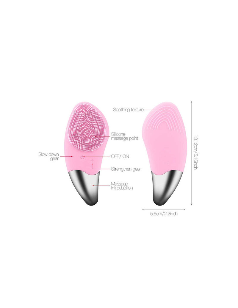 Escova Facial de Limpeza Sónica com Carregamento USB