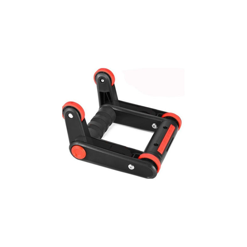 Kit 3 em 1 – Rolo Abdominal, Apoio para Flexões e Corda de Resistência