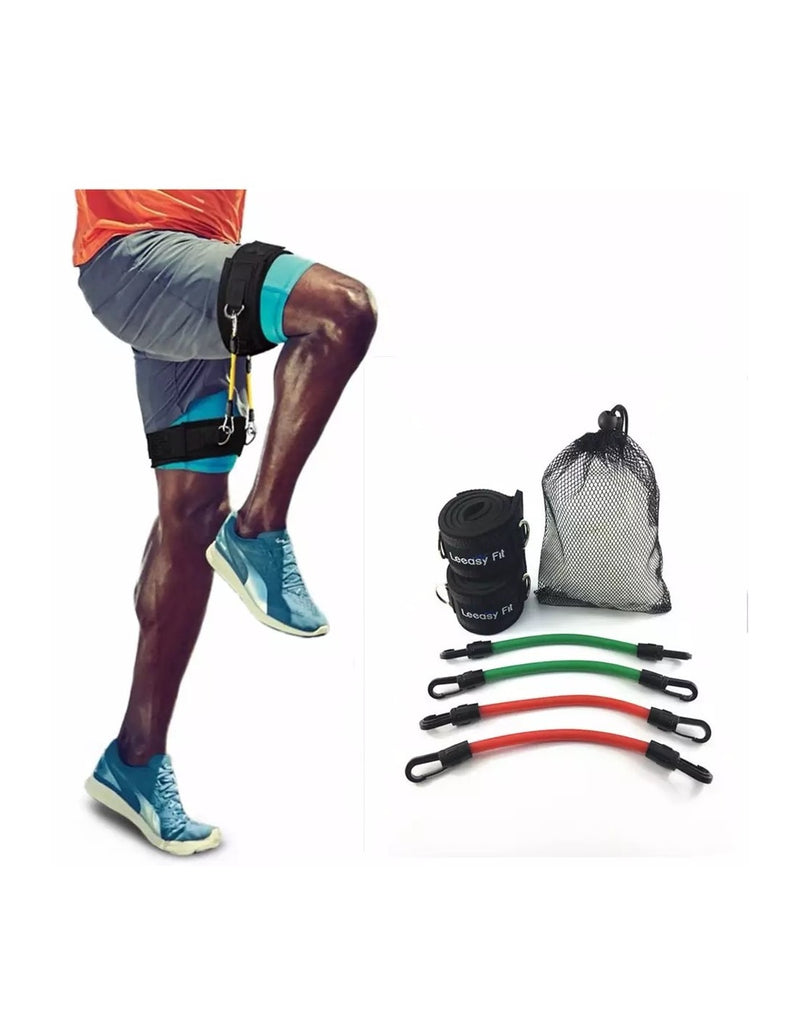 Kit de Elásticos de Resistência para Pernas e Glúteos