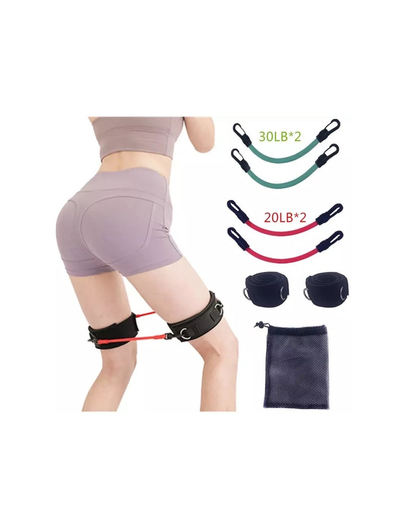 Kit de Elásticos de Resistência para Pernas e Glúteos
