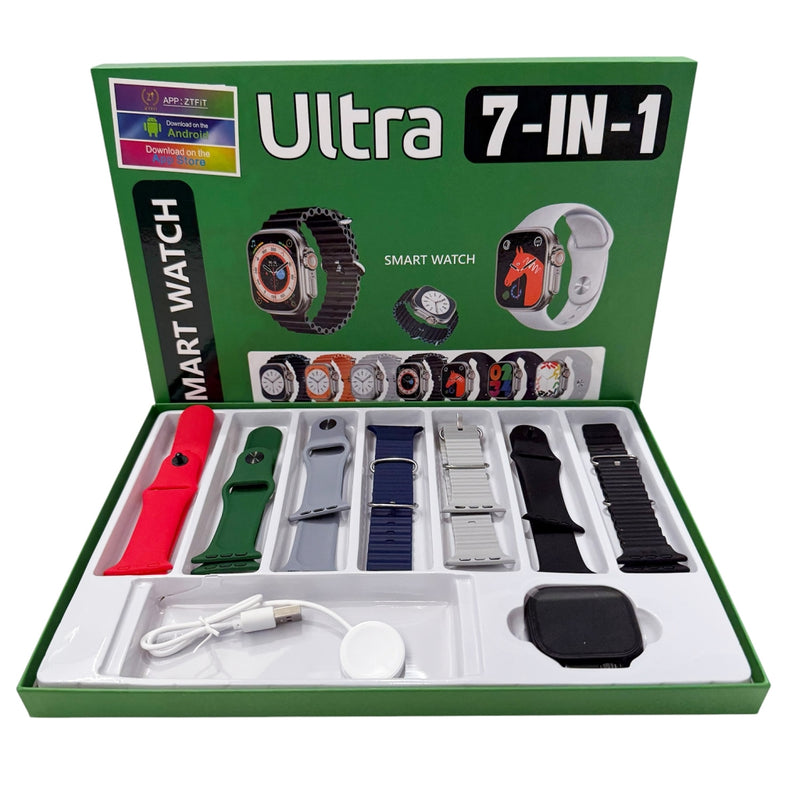 Kit Smartwatch 7 em 1 - Ultra