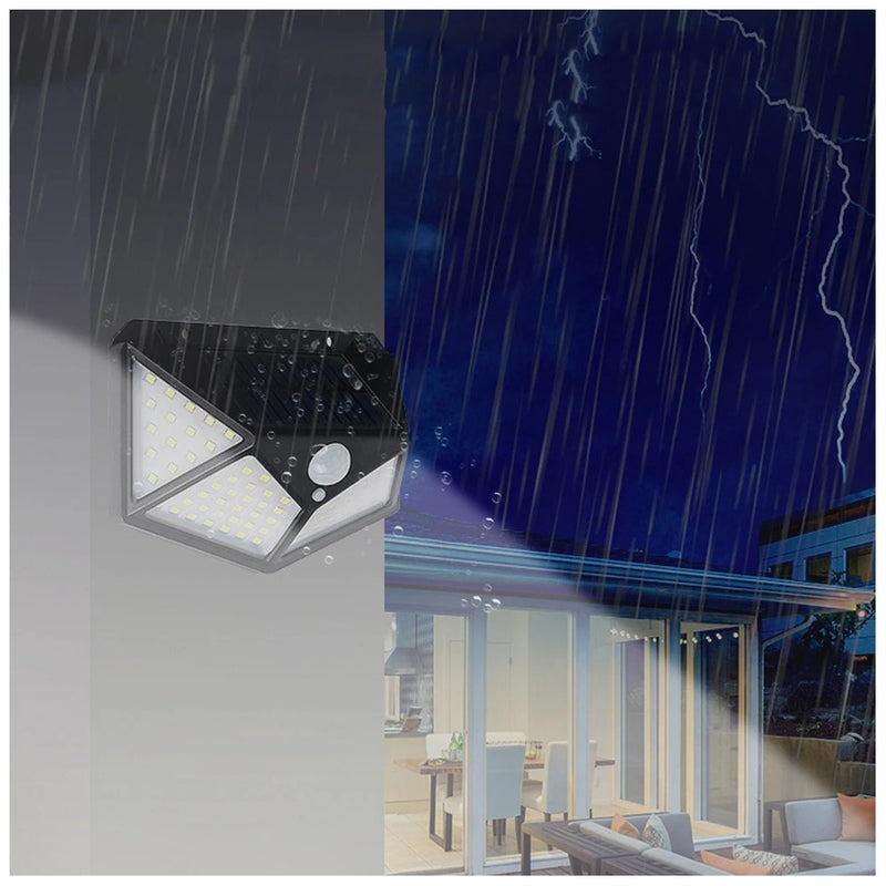 Lâmpada Solar Triangular 114 LED