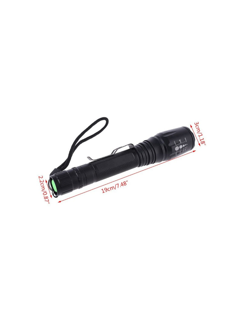 Lanterna Tática LED com Zoom Ajustável 100000 Lumens