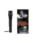 Lanterna Tática LED com Zoom Ajustável 100000 Lumens