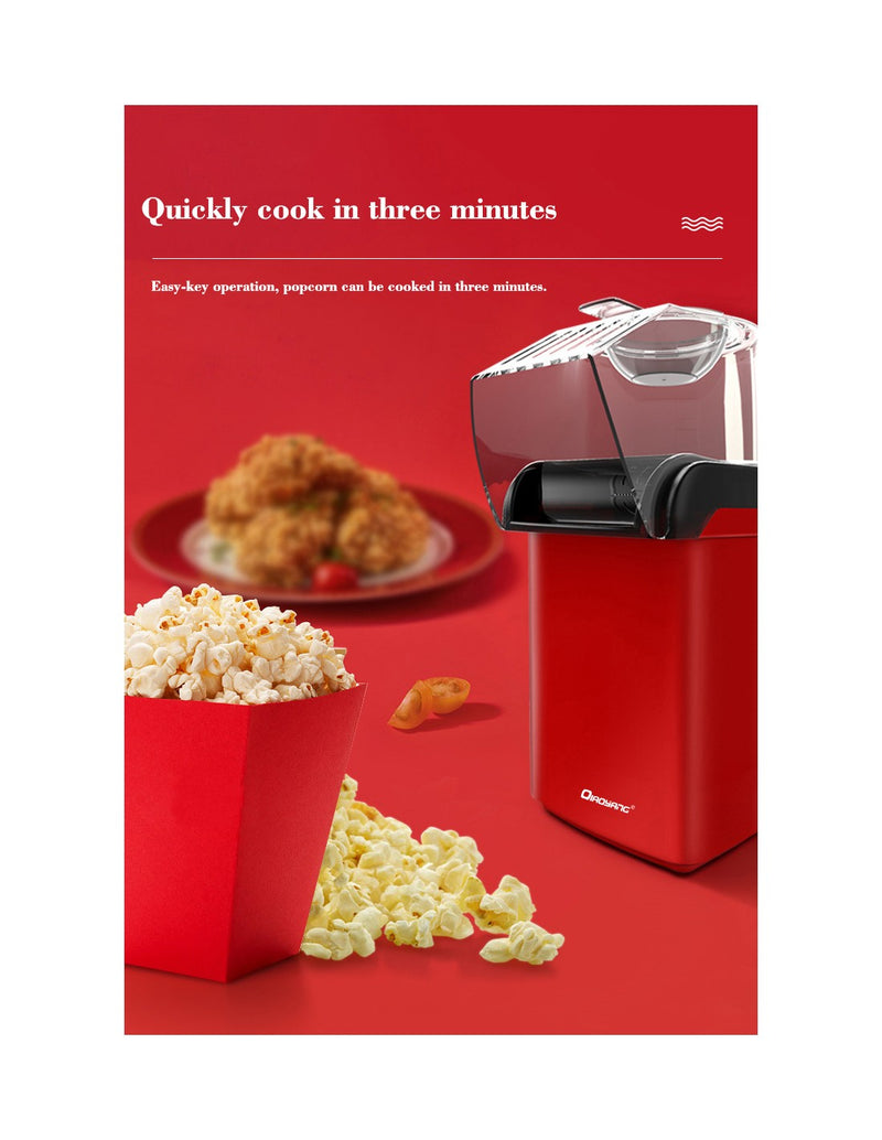 Máquina de Fazer Pipocas a Ar Quente QA-B33 1200w