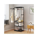 Organizador de Roupas com Prateleiras e Suporte Lateral