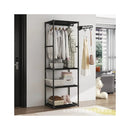 Organizador de Roupas com Prateleiras e Suporte Lateral