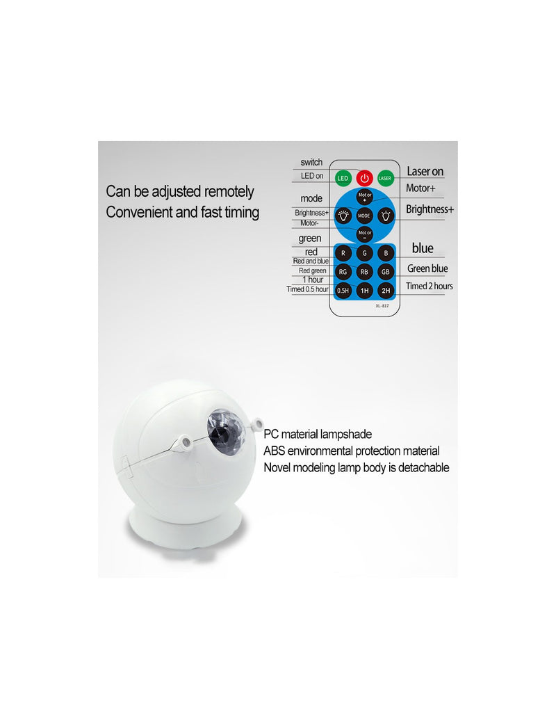 Projetor Inteligente com Formato de Lua - QA-BD8