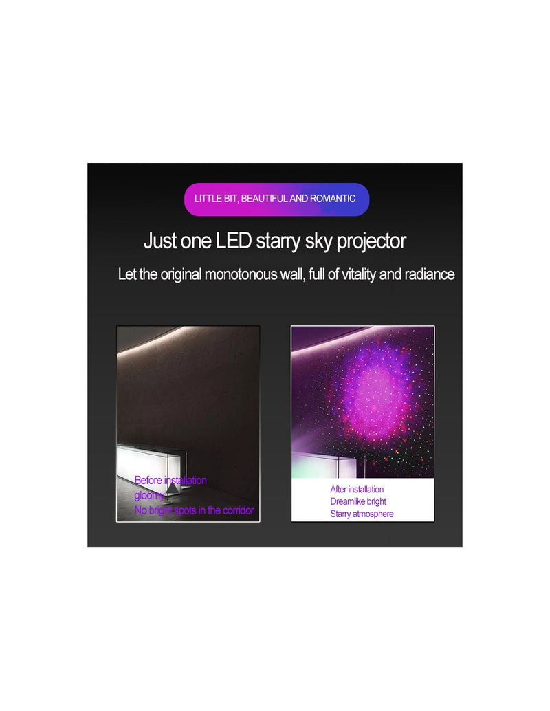 Projetor Inteligente com Formato de Lua - QA-BD8