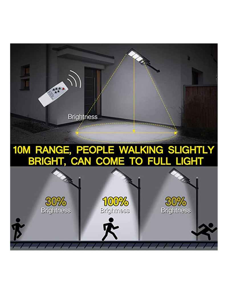 Projetor Solar LED 180W com Sensor de Movimento