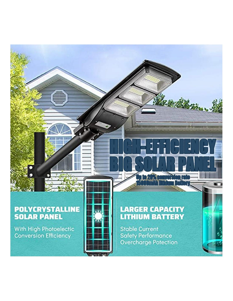 Projetor Solar LED 180W com Sensor de Movimento