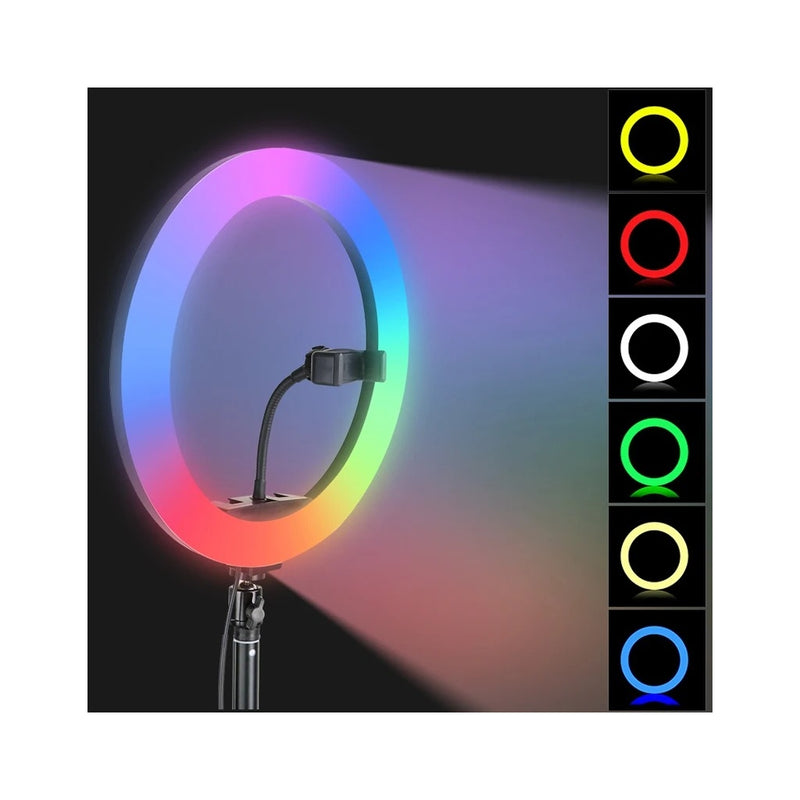 Ring Light RGB c/ Tripé Suporte