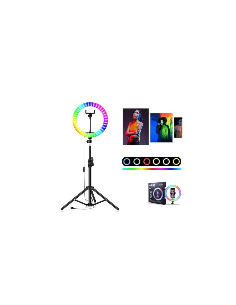 Ring Light RGB c/ Tripé Suporte